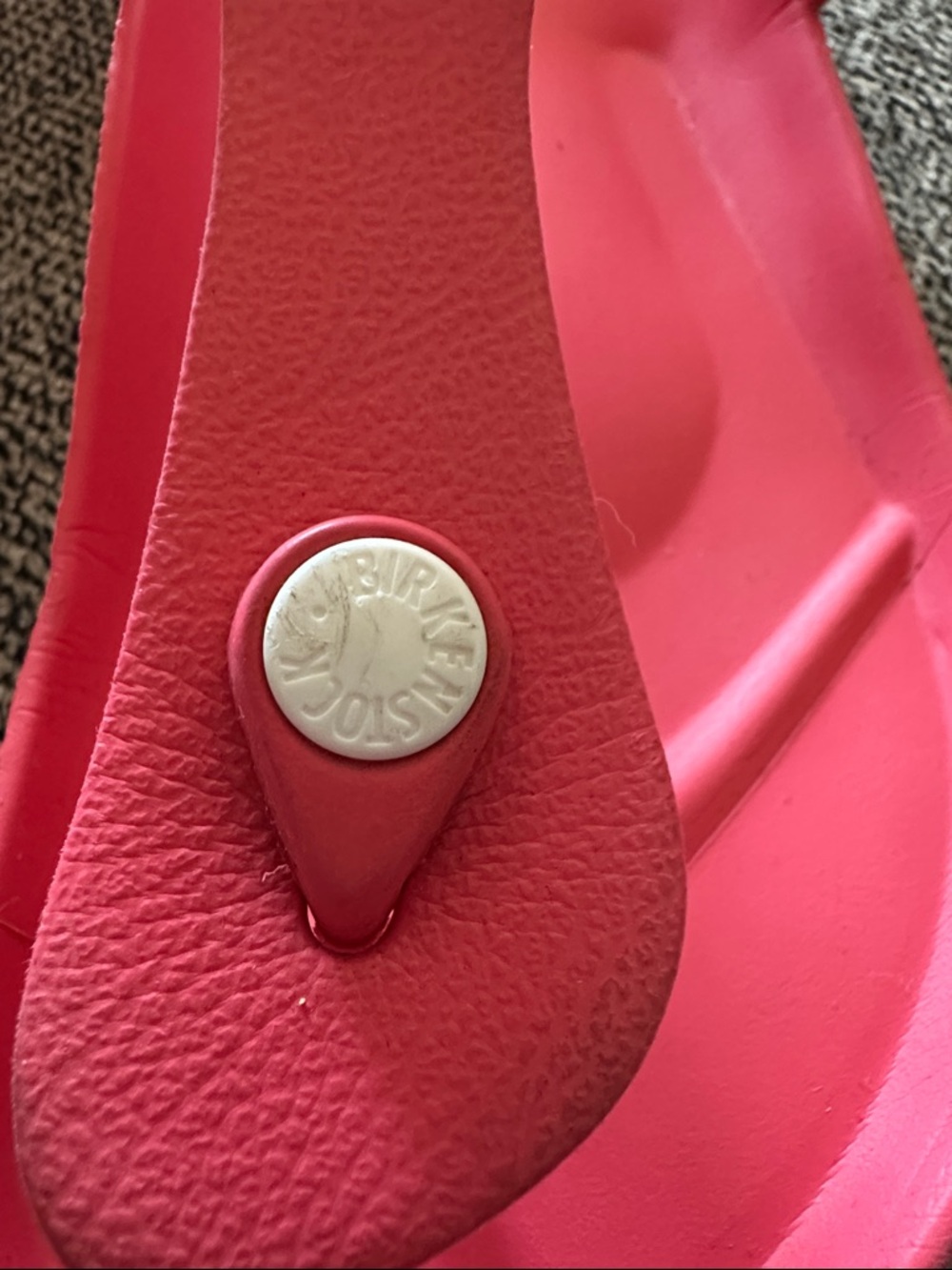 Birkenstock Women's Bright Pink Toe-Post Sandals - Picture 6 of 7